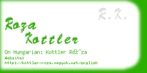 roza kottler business card